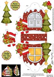 3D Robin Xmas Window Treat Holder Christmas Decoration
