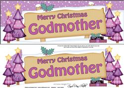 Xmas Godmother Trees Signpost Large Dl