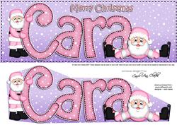 Large Dl Xmas Cara Santa 3D Decoupage