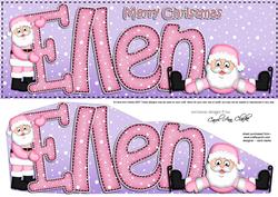 Large Dl Xmas Ellen Santa 3D Decoupage