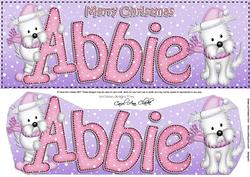Large Dl Xmas Abbie Westie Dog 3D Decoupage