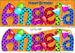 Large Dl Birthday Angela Celebrations 3D Decoupage