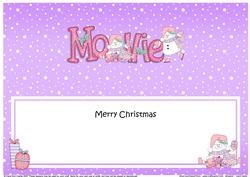 Large Dl Xmas Mollie Snowmen Matching Insert