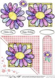 Patchwork Petals Quick Card with Decoupage