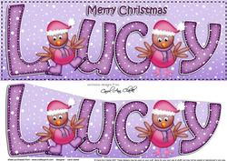 Large Dl Xmas Lucy Robins 3D Decoupage