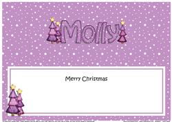 Large Dl Xmas Molly Trees Matching Insert