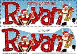 Large Dl Xmas Ryan Rudolph 3D Decoupage