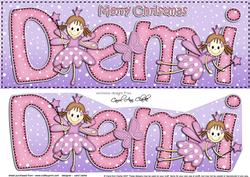Large Dl Xmas Demi Fairy Twinkletoes 3D Decoupage