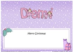 Large Dl Xmas Demi Fairy Twinkletoes Matching Insert