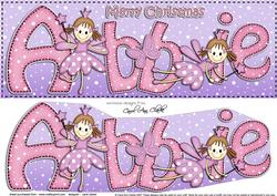 Large Dl Xmas Abbie Fairy Twinkletoes 3D Decoupage