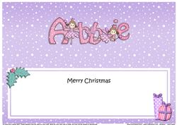 Large Dl Xmas Abbie Fairy Twinkletoes Matching Insert