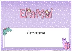 Large Dl Xmas Ela Mai Fairy Twinkletoes Matching Insert