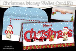Christmas Santa Money or Gift Wallet Card Kit