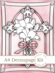 A4 When Words Fail in Apricot Decoupage Kit