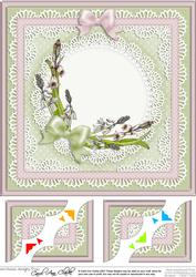 8 x 8 Bluebells Scalloped Corner Topper