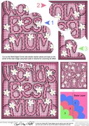 World's Best Mum Shell Edged Corner Side Stacker