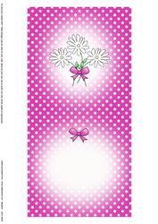 Pretty Polka Dots Square Landscape Card Insert