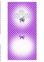 Pretty Polka Dots Square Landscape Card Insert