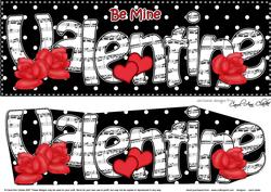 Large Dl Valentine Hearts & Roses 3D Decoupage