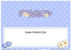 Large Dl Mothers Day Hearts & Flowers Insert