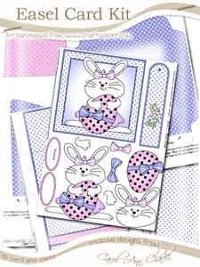 Little Bunny Easel Card Kit with Decoupage