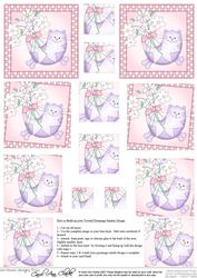 Cute Cat Twisted Pyramage Sheet