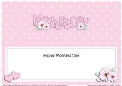 Large Dl Mothers Day Hearts & Flowers Insert