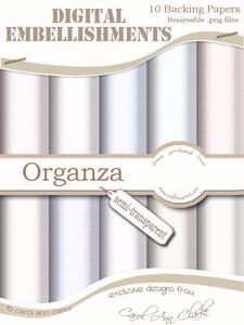 Semi-transparent 'organza' Digital Embellishments