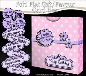 3D Polka Dots Gift Favour Card Box