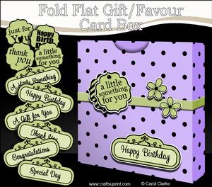 3D Polka Dots Gift Favour Card Box