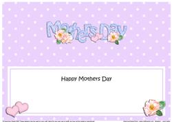 Large Dl Mothers Day Flowers & Roses Insert
