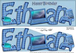 Birthday Ethan Gadgets & Gizmos Large Dl 3D Decoupage