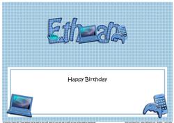 Birthday Ethan Gadgets & Gizmos Large Dl Insert