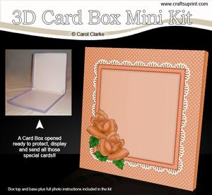 Just Roses 6 x 6 Square Card Box Mini Kit