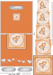 Love Hearts No-hole Over the Edge Card & Spiral Pyramage