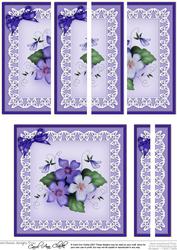 Pretty Viola Quick Card with Side Stacker Topper