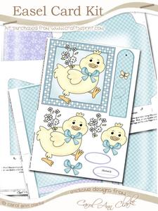 Little Chick Easel Card Kit with Decoupage