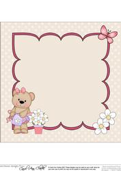 8 x 8 Livvy Bear's Flowers Insert