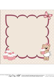 8 x 8 Livvy Bear's Cupcake Insert