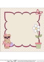 8 x 8 Livvy Bear Goes Shopping Insert