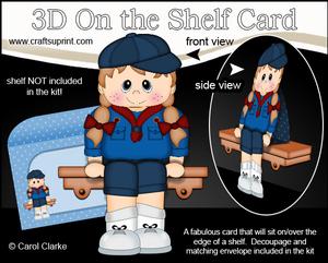 3D on the Shelf Card Kit - Girl Guide Steph