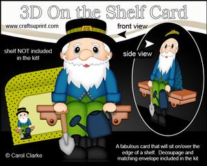 3D on the Shelf Card Kit - Jack the Gnome