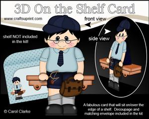 3D on the Shelf Card Kit - Schoolboy Mark