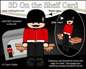 3D on the Shelf Card Kit - Guardsman Jason