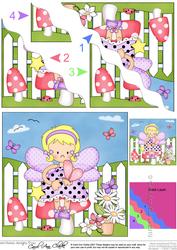 Girlz Fairy Fiz Wavy Corner Side Stacker Topper