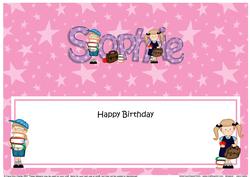 Large Dl Boyz Girlz Birthday Sophie Matching Insert