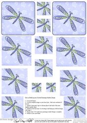 Dreamy Dragonfly Twisted Pyramage Sheet