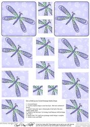 Dreamy Dragonfly Twisted Pyramage Sheet