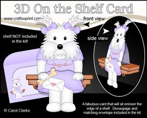 3D on the Shelf Card Kit - Jess Wesie Dog