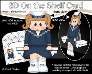 3D on the Shelf Card Kit - Sea Cadet Sharon